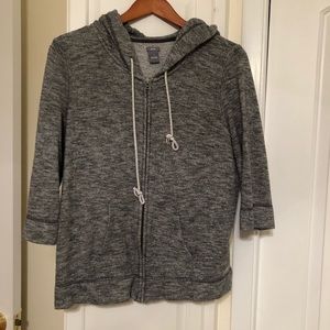 Aerie 3/4 sleeve zip hoodie
